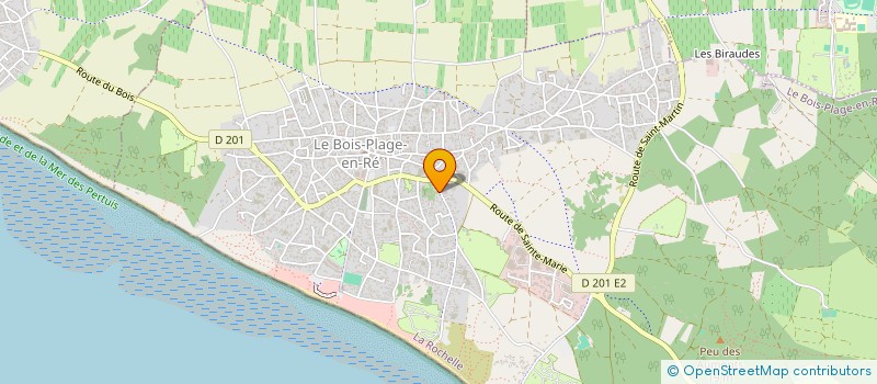 localisation de l'entreprise LE BOIS AUX PINS  LE BOIS-PLAGE-EN-RE