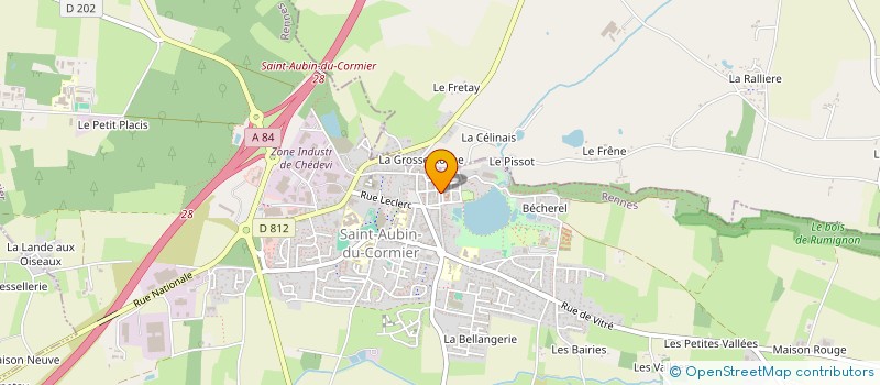 localisation de l'entreprise LE BOIS BADON  SAINT-AUBIN-DU-CORMIER