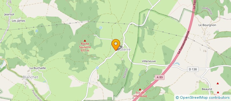 localisation de l'entreprise LE BOIS BASALTE  MANZAT