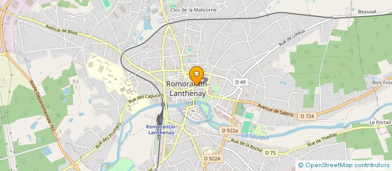 localisation de l'entreprise LE BOIS BLANC IMMOBILIER  ROMORANTIN-LANTHENAY