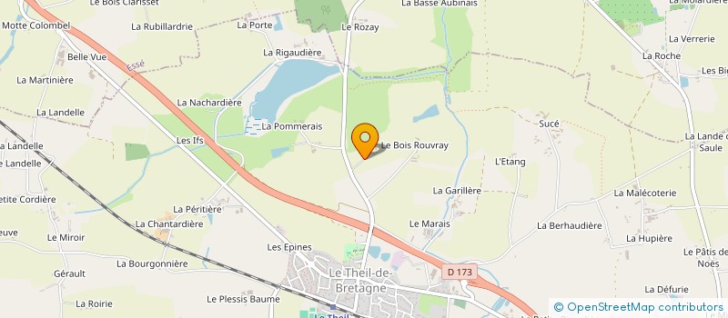 localisation de l'entreprise LE BOIS BODIN  LE THEIL-DE-BRETAGNE