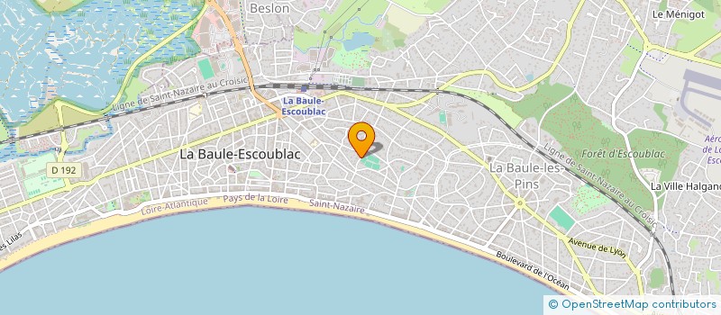 localisation de l'entreprise LE BOIS CONTEMPORAIN  LA BAULE-ESCOUBLAC