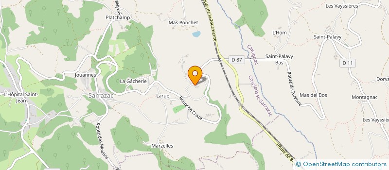 localisation de l'entreprise LE BOIS D'AMALTHEE  LE VIGNON-EN-QUERCY