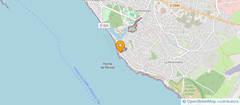 localisation de l'entreprise LE BOIS D'YF à LES SABLES D'OLONNE