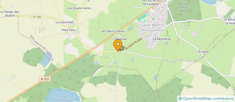 localisation de l'entreprise LE BOIS DE BEL AIR  SAINT-MARTIN-DU-FOUILLOUX