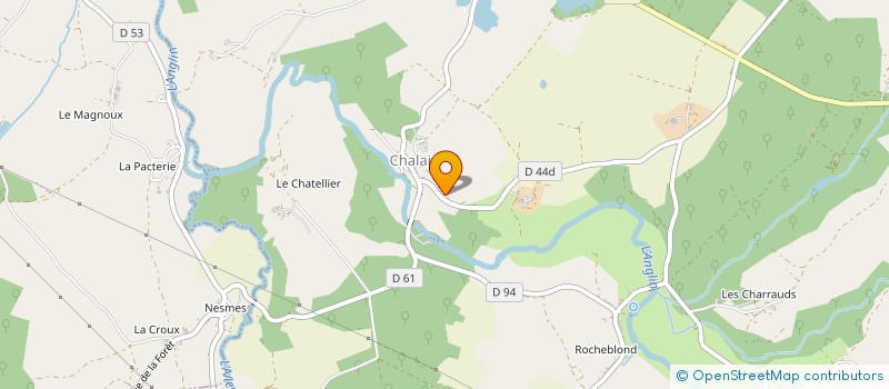 localisation de l'entreprise LE BOIS DE BRENNE à CHALAIS