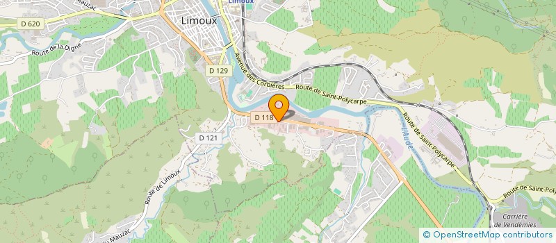 localisation de l'entreprise LE BOIS DE CHAUFFAGE LIMOUXIN  LIMOUX