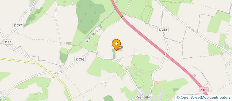 localisation de l'entreprise LE BOIS DE COMMEAUX ENERGIE à MONTS-SUR-ORNE