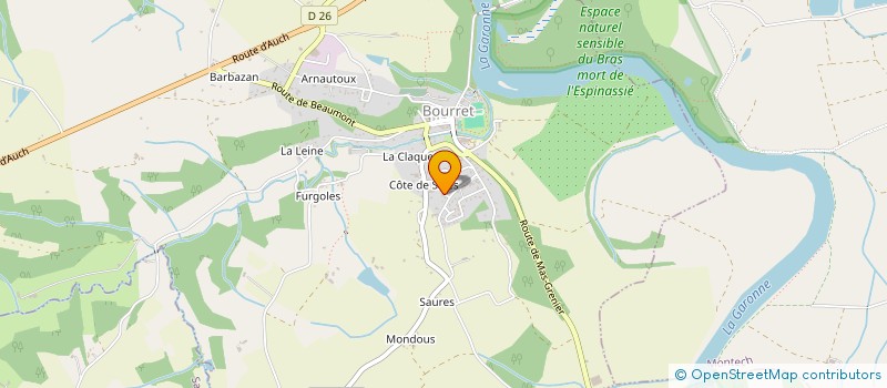 localisation de l'entreprise LE BOIS DE CROSSE  BOURRET