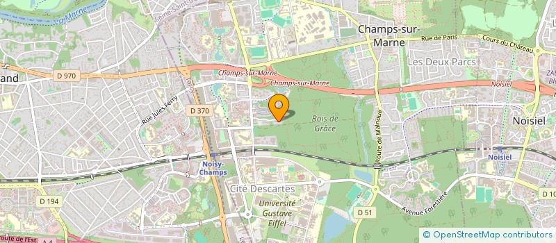 localisation de l'entreprise LE BOIS DE GRACE IV CHAMPS SUR MARNE  CHAMPS-SUR-MARNE