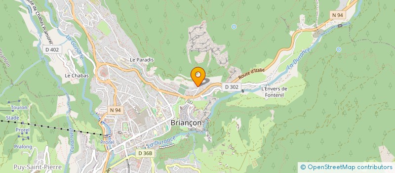 localisation de l'entreprise LE BOIS DE L'OURS à BRIANCON