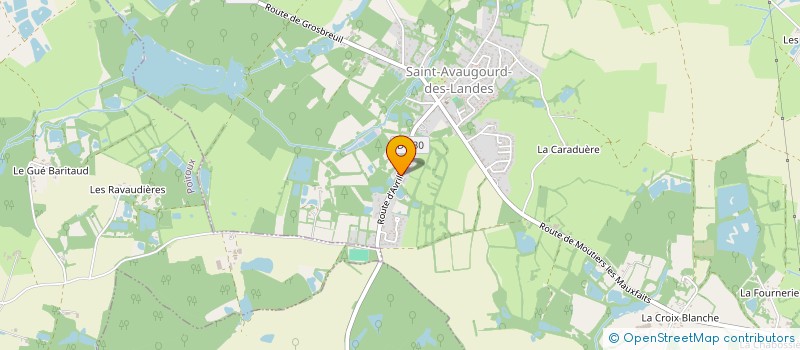 localisation de l'entreprise LE BOIS DE LA GARDE  SAINT-AVAUGOURD-DES-LANDES