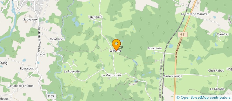 localisation de l'entreprise LE BOIS DE LA RAME  CHALAIS