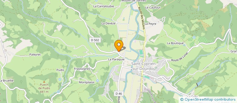localisation de l'entreprise LE BOIS DE LA ROUQUETTE à CONQUES-EN-ROUERGUE