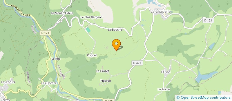 localisation de l'entreprise LE BOIS DEBOUT.J  LA CHAPELLE