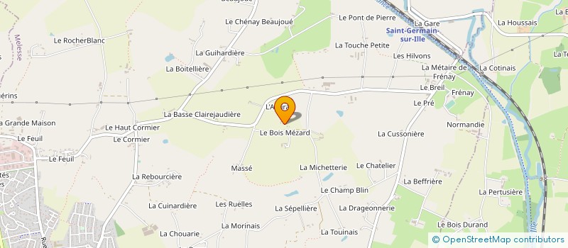 localisation de l'entreprise LE BOIS DES ARTS  MELESSE