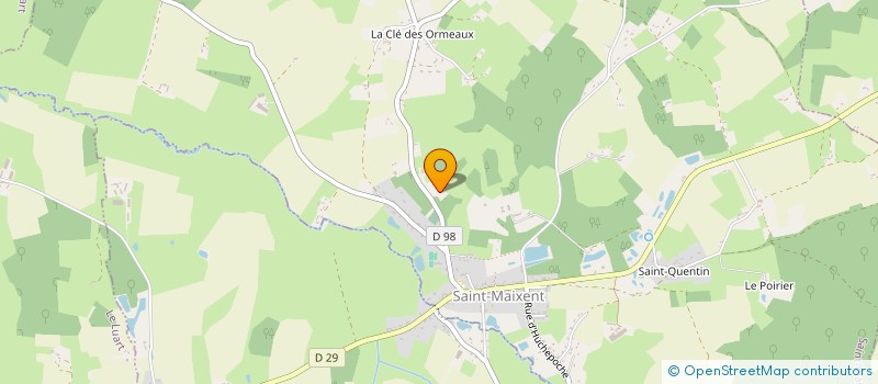 localisation de l'entreprise LE BOIS DES CEDRES  SAINT-MAIXENT