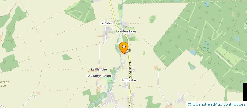 localisation de l'entreprise LE BOIS DES CHENES à HUISSEAU-SUR-MAUVES