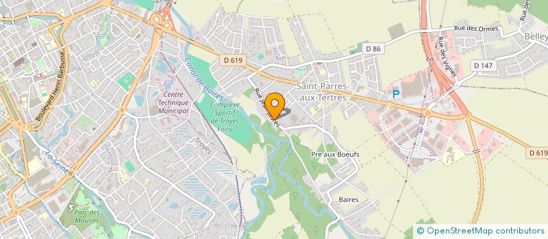 localisation de l'entreprise LE BOIS DES MESANGES  SAINT-PARRES-AUX-TERTRES