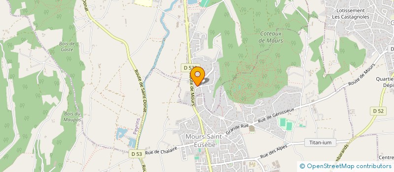 localisation de l'entreprise LE BOIS DES NAIX  PEYRINS