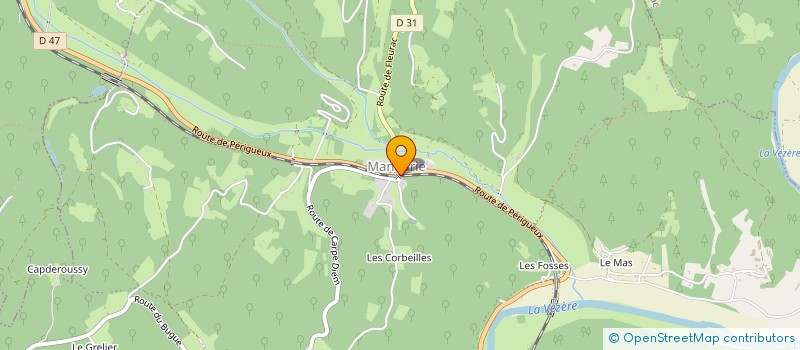 localisation de l'entreprise LE BOIS DES PLACIALS  LES EYZIES