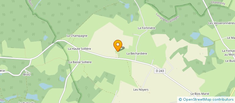 localisation de l'entreprise LE BOIS DES VENTS à LONGNY LES VILLAGES