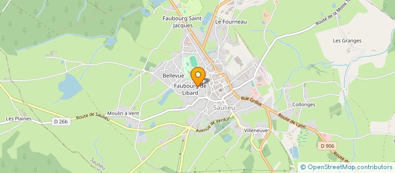 localisation de l'entreprise LE BOIS DIOLLAIT  SAULIEU