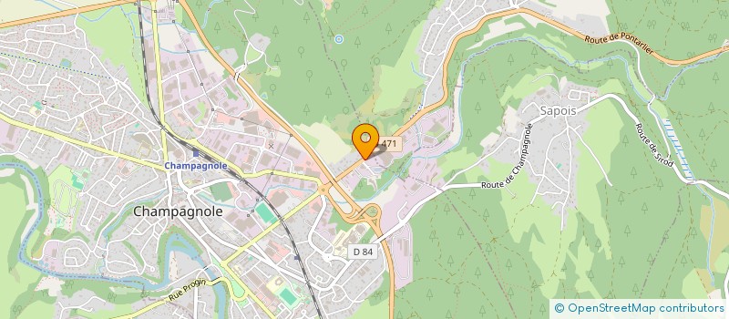 localisation de l'entreprise LE BOIS DORMANT  CHAMPAGNOLE
