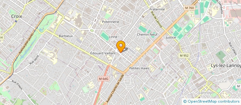 localisation de l'entreprise LE BOIS DORMANT  ROUBAIX