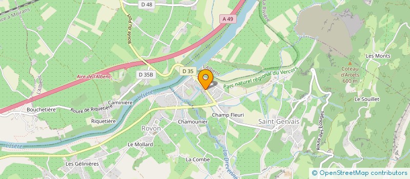 localisation de l'entreprise LE BOIS DU CANAL  SAINT-GERVAIS