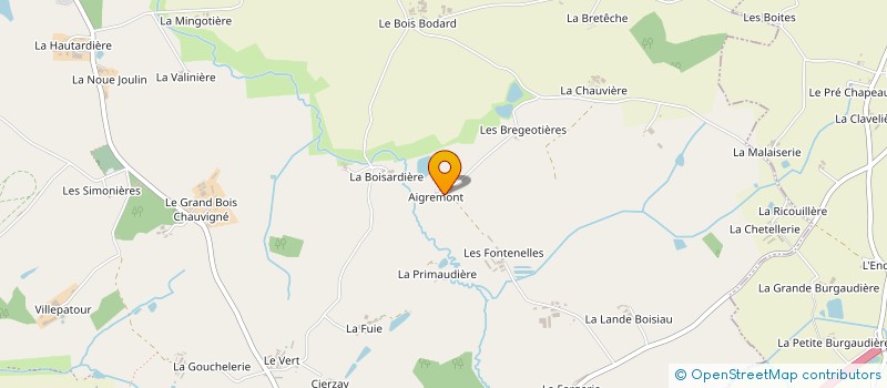 localisation de l'entreprise LE BOIS DU CHAUVE  BEAUPREAU-EN-MAUGES