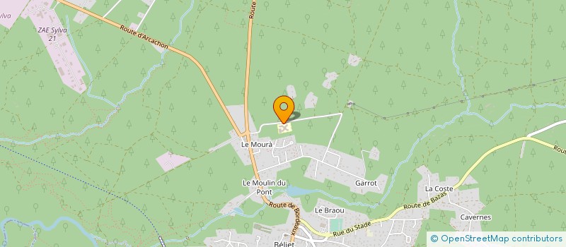 localisation de l'entreprise LE BOIS DU CHEVREUIL  BELIN-BELIET