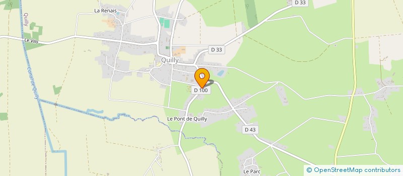 localisation de l'entreprise LE BOIS DU CLOS GUERIOUX  QUILLY