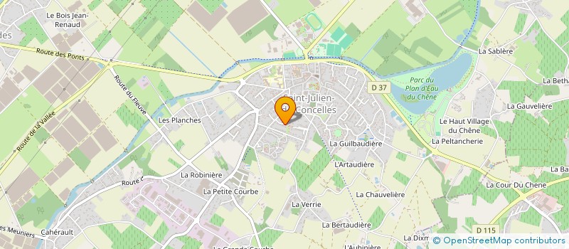 localisation de l'entreprise LE BOIS DU COLOMBIER  SAINT-JULIEN-DE-CONCELLES