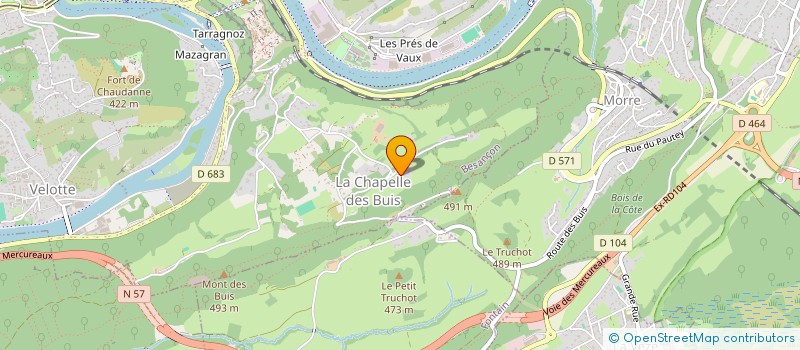 localisation de l'entreprise LE BOIS DU MAQUIS  DOUBS