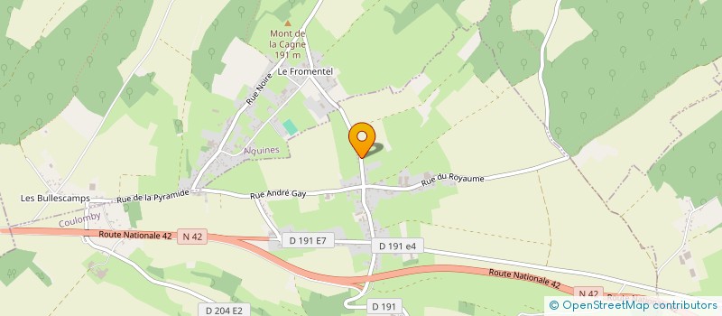 localisation de l'entreprise LE BOIS DU PARADIS  COULOMBY