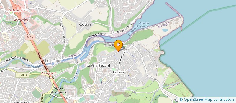 localisation de l'entreprise LE BOIS DU PAVILLON à SAINT-BRIEUC