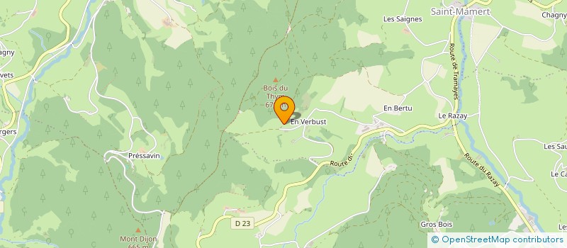 localisation de l'entreprise LE BOIS DU THYM  DEUX-GROSNES