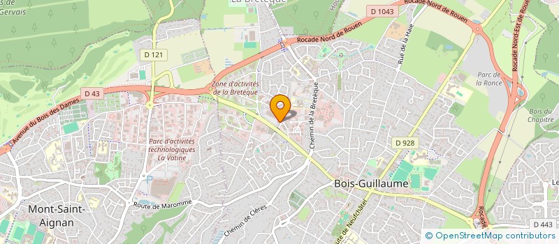 localisation de l'entreprise LE BOIS GUILLAUME à BOIS GUILLAUME