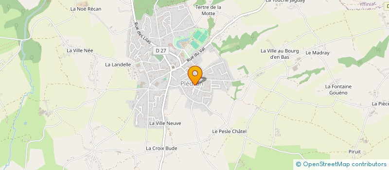 localisation de l'entreprise LE BOIS HAMON  PLEDRAN