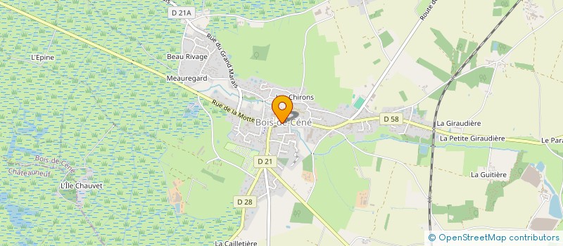 localisation de l'entreprise LE BOIS JOUAN  BOIS-DE-CENE