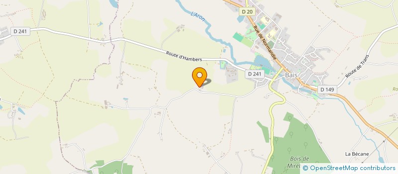 localisation de l'entreprise LE BOIS MABON  BAIS