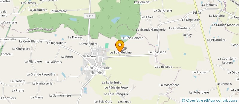 localisation de l'entreprise LE BOIS MELAINE  BALAZE