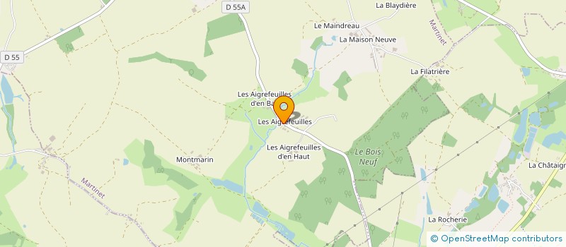 localisation de l'entreprise LE BOIS NEUF à MARTINET