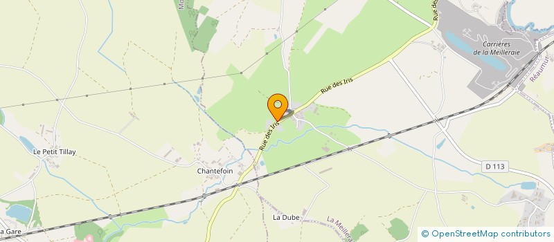 localisation de l'entreprise LE BOIS NOIR  LA MEILLERAIE-TILLAY