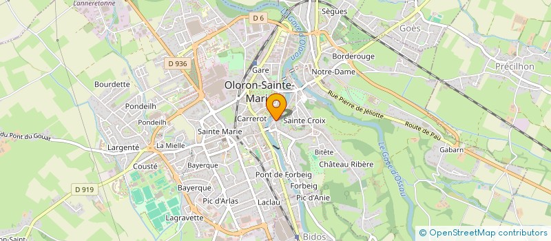 localisation de l'entreprise LE BOIS ORANGE à OLORON-SAINTE-MARIE