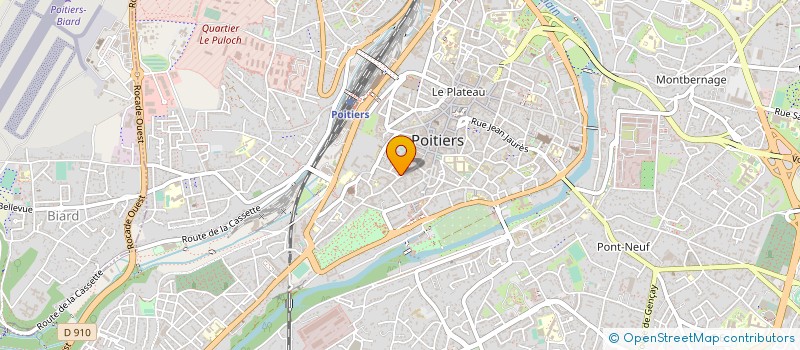 localisation de l'entreprise LE BOIS OUVRE DU NORD à POITIERS