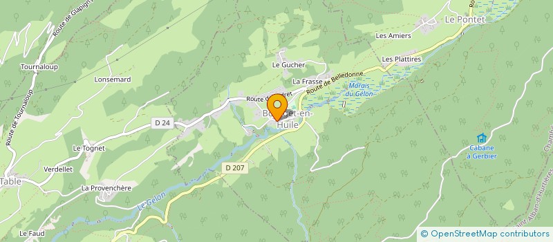 localisation de l'entreprise LE BOIS RABOTE  BOURGET-EN-HUILE