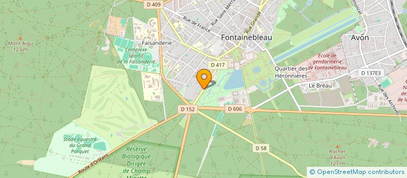 localisation de l'entreprise LE BOIS ROSAY à FONTAINEBLEAU