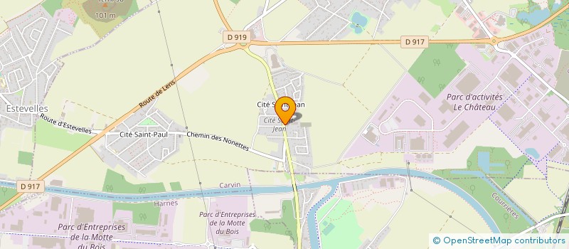 localisation de l'entreprise LE BOIS SACRE à CARVIN